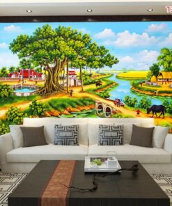 tranh 3d đồng quê
